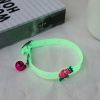 1 Pcs Pet Glowing Collars with Bells Glow At Night Dogs Cats Necklace Light Luminous Neck Ring Accessories