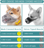 Dog Muzzle, Soft Mesh Covered Muzzles for Small Medium Large Dogs